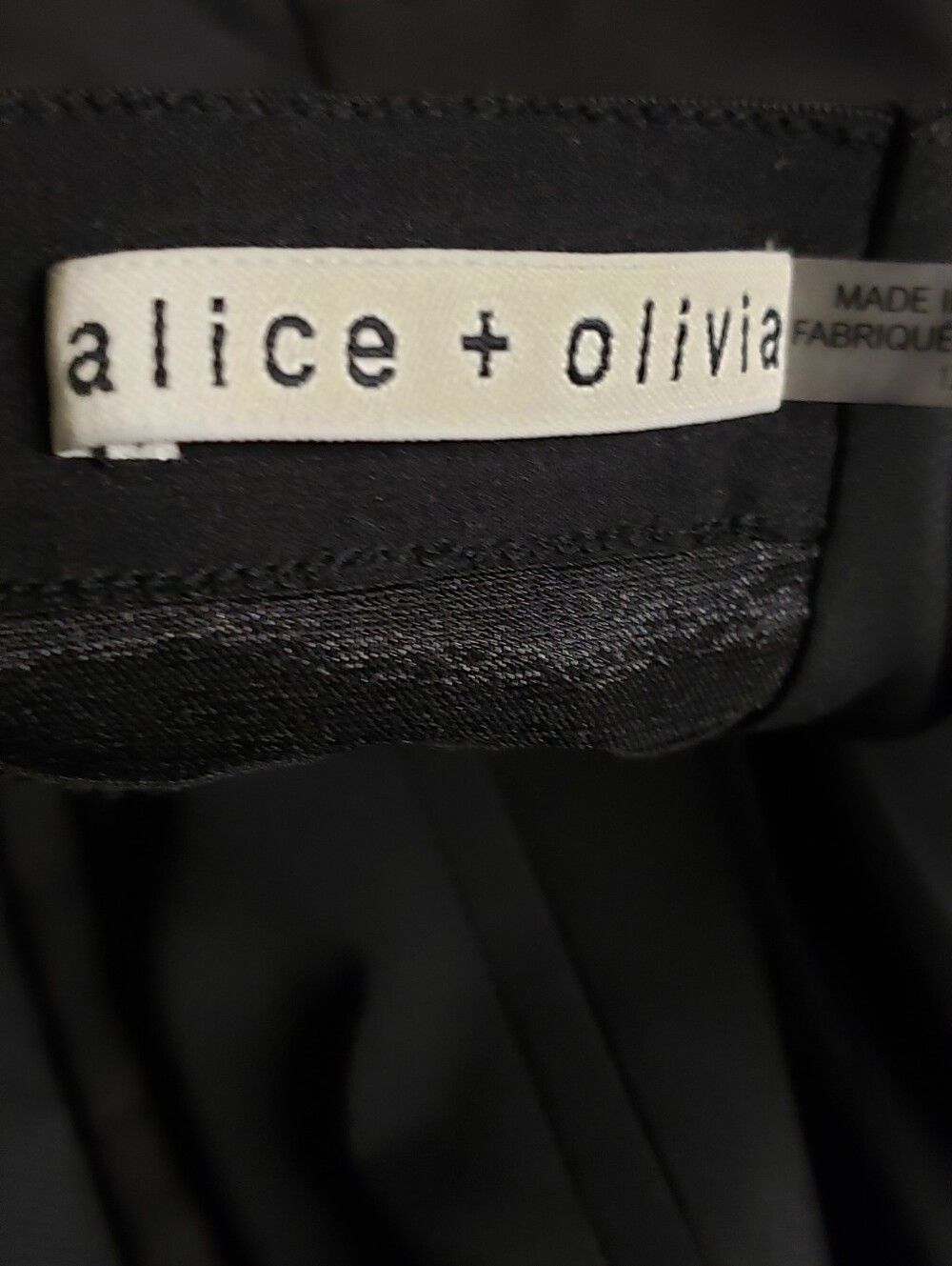 ALICE & OLIVIA DIANA ASYMETRIC COTTON BLEND MIDI DRESS - Picture 7 of 10